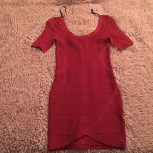 BEBE Fitted Bandage Dress